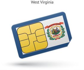 Сим карта США штат Западная Вирджиния для приема СМС